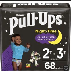 Huggies Pull Ups Boy’s Night Time 2T - 3T 