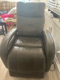 Brown Electric Leather Recliner