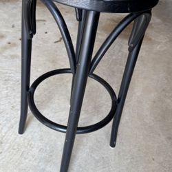 Rattan To- Wood Bar Stool (set Of 2)