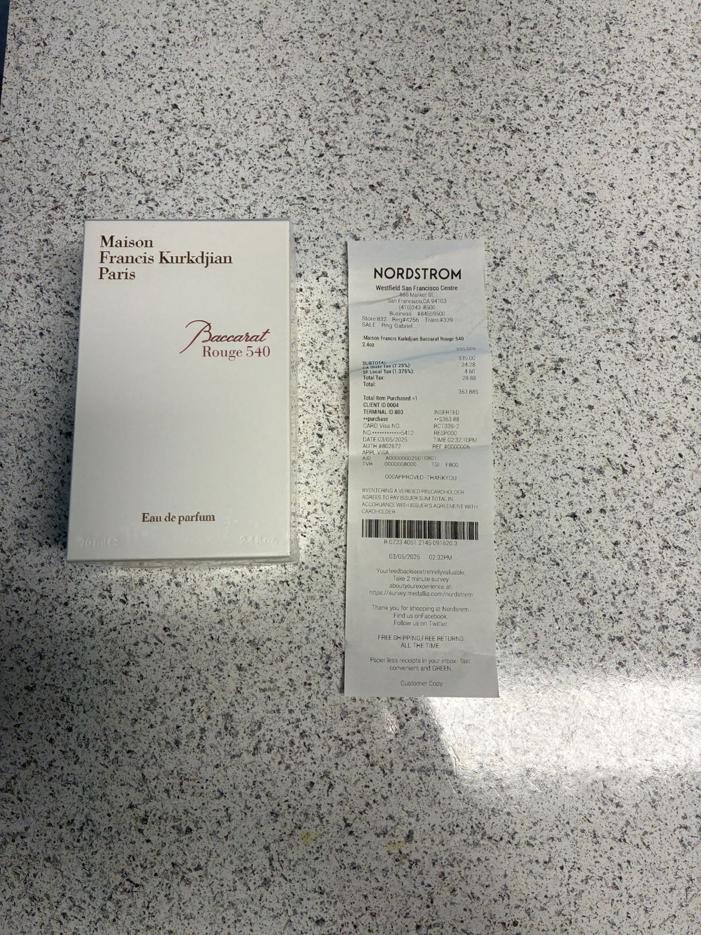 Baccarat Rouge 540 (white)