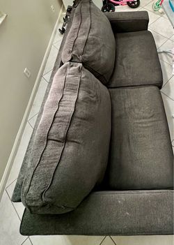 Gray Fabric Sectional Sofa