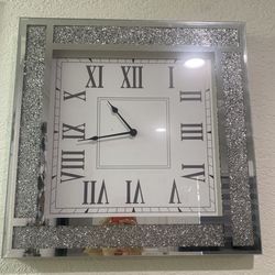 Mirrored wall clock for $50 20”x20”