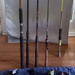 Fishing Rods And Reels And Equipment (Daiwa, Shimano, Penn