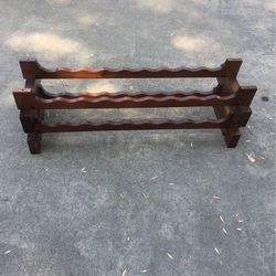 18 Bottle Wooden Wine Rack
