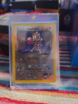 Hitmonchan Winners #9 with a swirl Pokemon Card