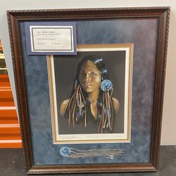 Penni Anne Cross Signed Lithograph Night Eyes l Limited Edition 202/275 Framed