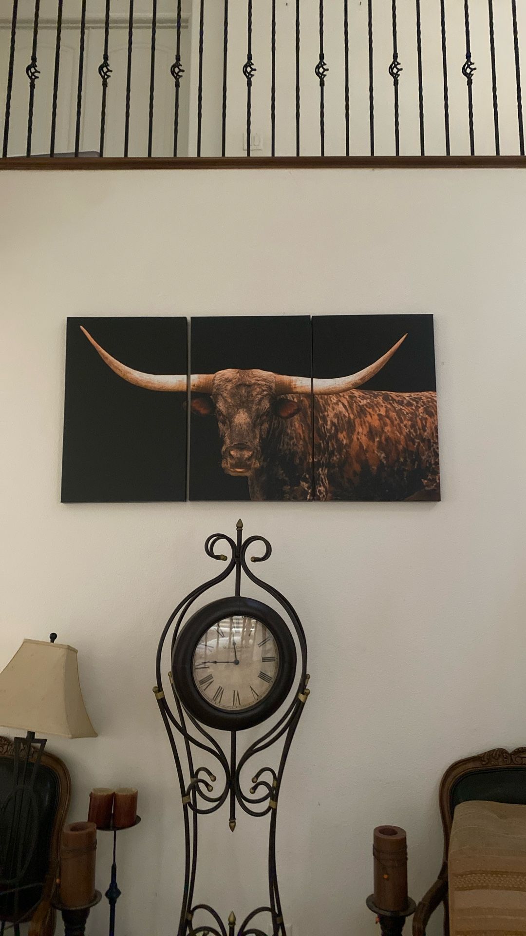Western Longhorn Canvas