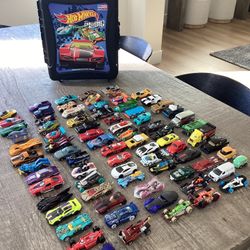  Wheels Matchbox Cars Case with 80 Hotwheel cars 