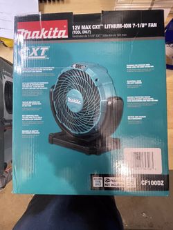 Makita CXT Lithium-ion Cordless fan, New … Tool only!