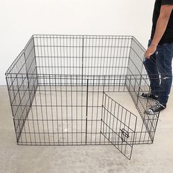$30 (Brand New) Foldable 24” tall x 24” wide x 8-panel pet playpen dog crate metal fence exercise cage 