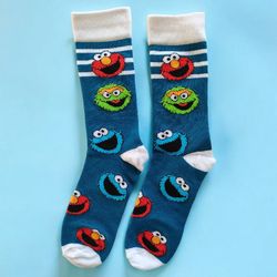 Sesame Street Men's Crew Socks