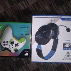 Xbox Controller And Gaming Headset