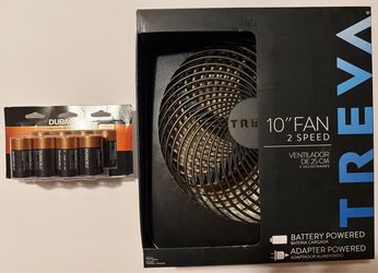 Treva Fan with Duracell battery pack