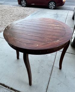 Round Wood Table