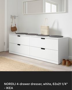 IKEA NORDLI 4-Drawer Unit – White