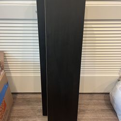 2 Black Brown Shelves