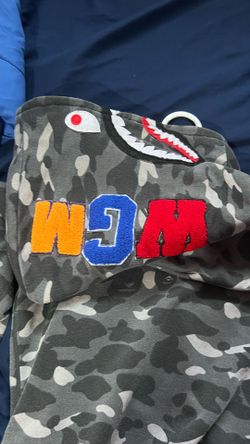 Grey BAPE hoodie