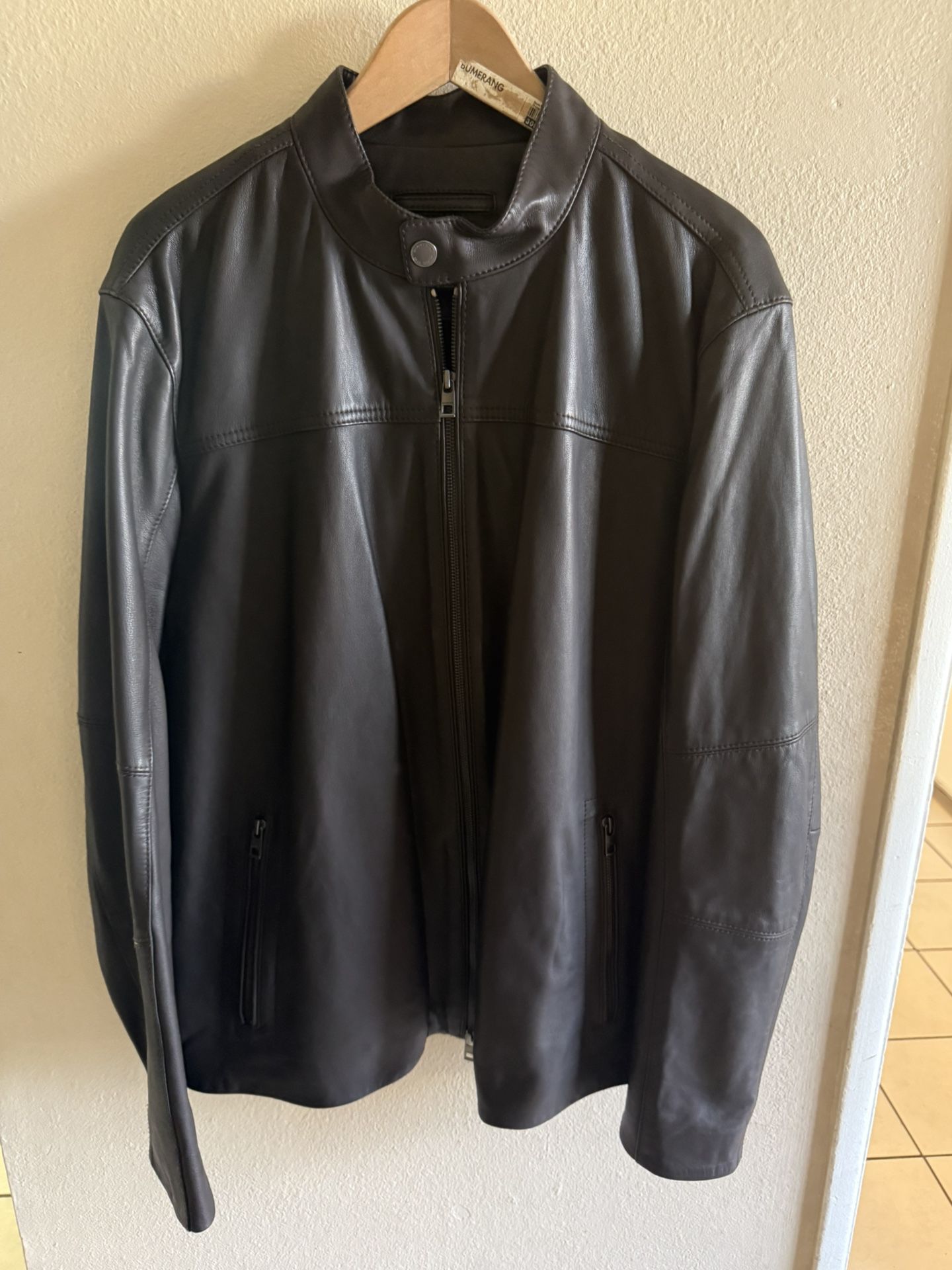 Michael Kors Racer Leather Jacket