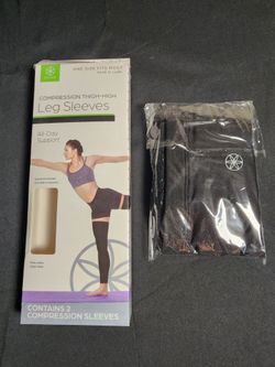 Gaiam compression socks thigh-high sleeves