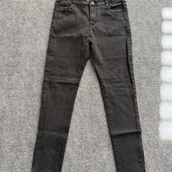 Minx and Moss cuffed super stretch black jeans - size 8
