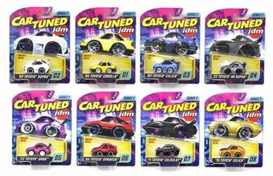 CarTuned Series 2 JDM Tuners Assortment Complete Set of 8 Cars 1/64 Diecast NEW