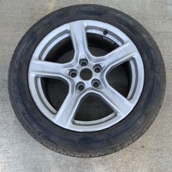 1 — 235/55r18 5x120 5x4.72 Stock Chevy Camaro S10 Bmw Wheel Rim Good Tire!!!!!!