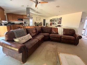 Thomasville Leather Sectional