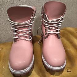 Women’s Pink Timberland Boots - Sz 7.5