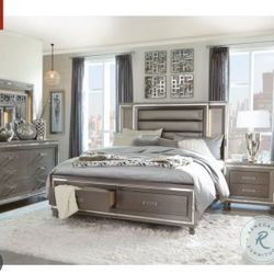 King Size Furniture Set with Mattress