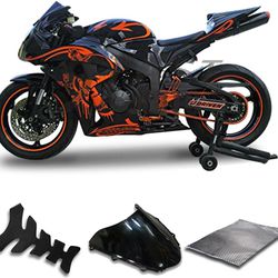 Gloss Black with Orange New ABS Injection Mold Motorcycle complete Fairings Bodywork Kit for Honda 07-08 CBR600RR CBR 600 RR CBR600 RR CBR 600RR 2007-