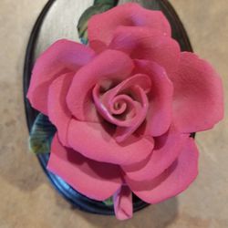 Pink rose wood Decor / paperweight