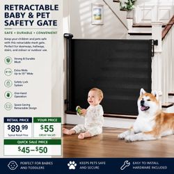 Retractable Baby & Pet Safety Gate