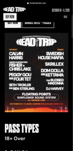 HEADTRIP 2 DAY GA WRISTBAND