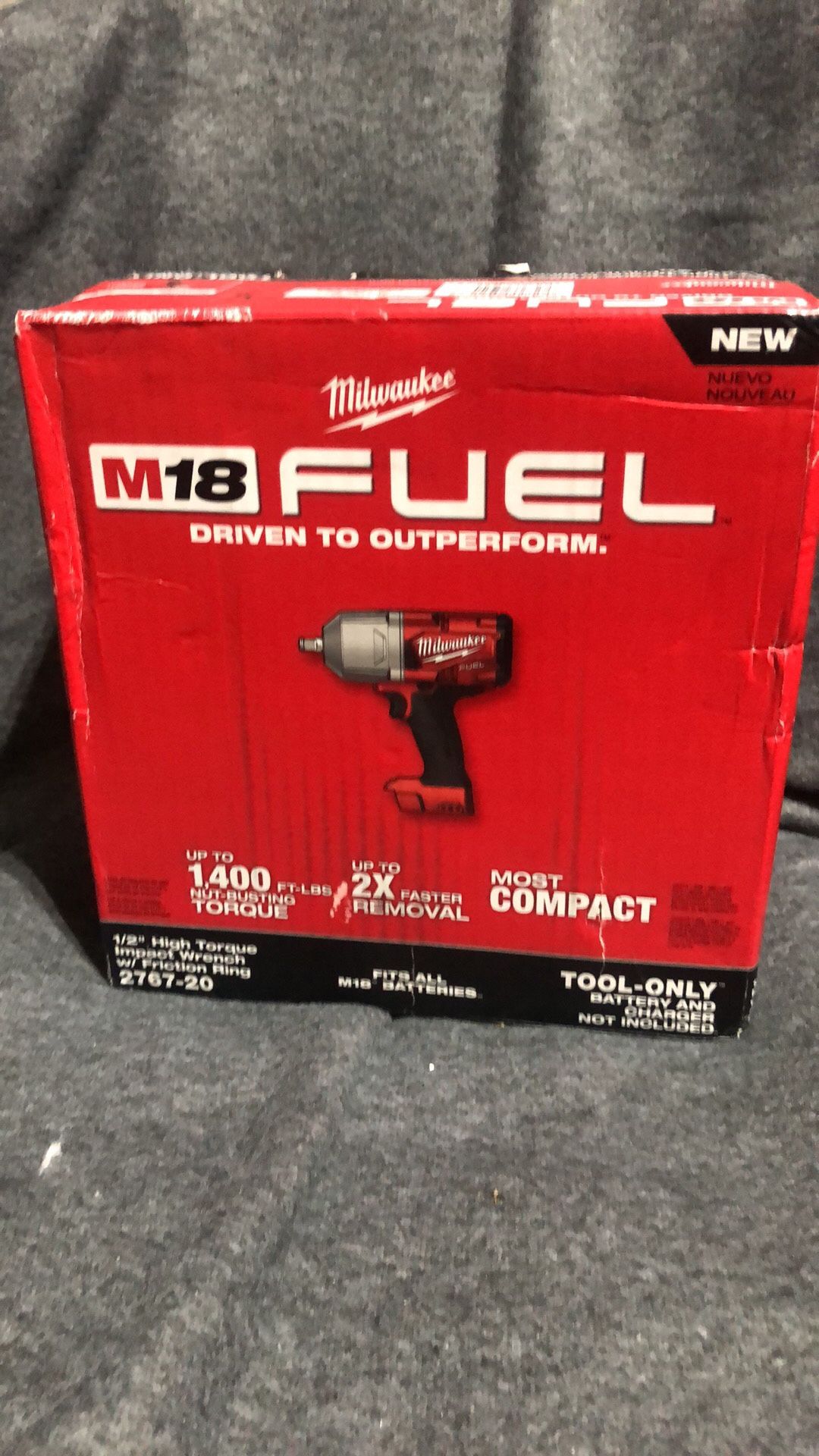 New Milwaukee impact wrench 1:2 high torque tool tool