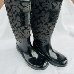 Coach Women's Rain Boots Size 7B