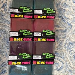 NeeDoh Nice Cube Satisfying Square Shape Sensory Toy Purple/Blue/Pink 