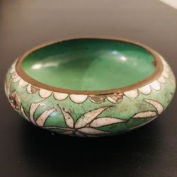 Vintage Antique Small Chinese Cloisonné   Ashtray  