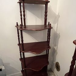 Cherry Wood Shelves Bakers Rack