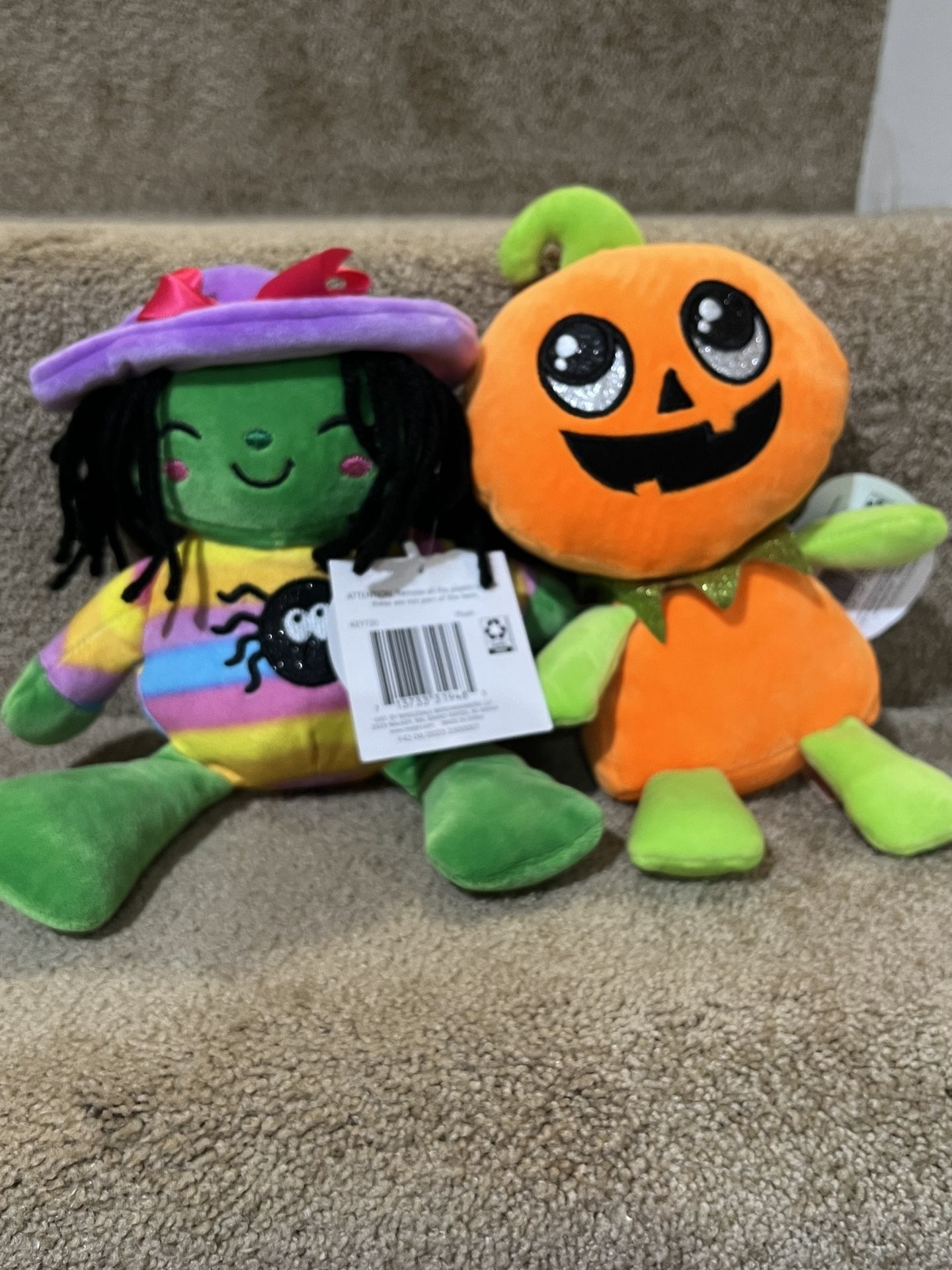 Halloween Plush Stuffed scarecrow Pumpkin boy Scarecrow & Witch