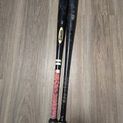 2 Used Maple Wood Bats (One Baum, One No Label)