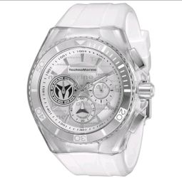 TechnoMarine Cruise California Men's 46.65mm Silver White TM-118120