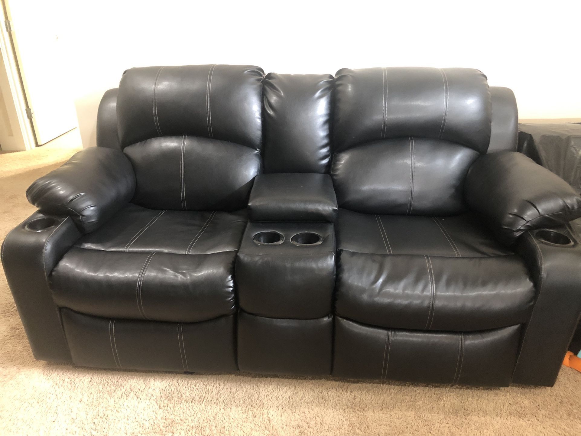 Two Seater Motorized Recliner Couch For $180 (Cash Only)