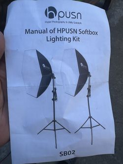 HPUSN Softbox Lightning Kit