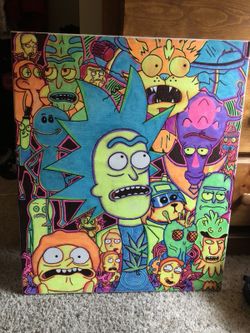 Rick and morty canvas