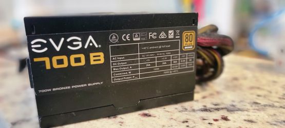 VGA 700 B1, 80+ BRONZE 700W. POWER SUPPLY. PC GAMING. MINING.