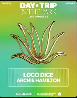 LOCO DICE 8/30 DAY TRIP IN THE PARK EVENT