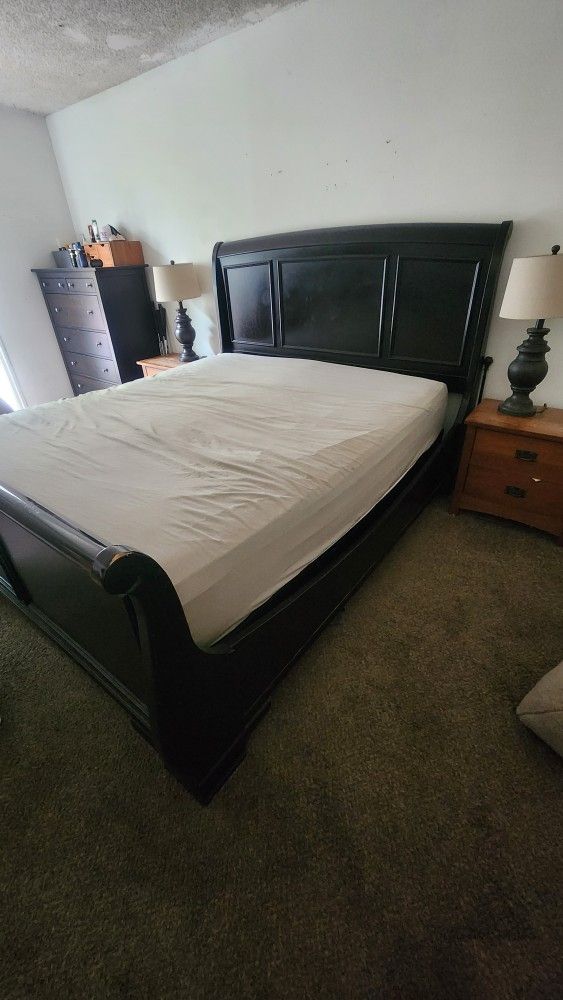 Cal King Sleigh Bed Frame