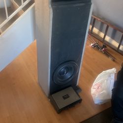 12 Inch Sub In Box And Amp 