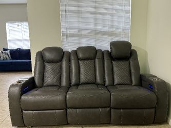 Leather Recliner With usb Port