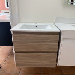 NEW ~ Modern Floating Bathroom Vanity - 24 inches